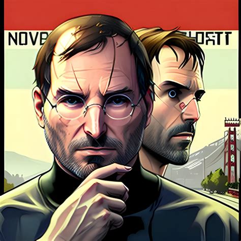 Steve Jobs Grand Theft Auto V Poster Detailed Graphic Novel P