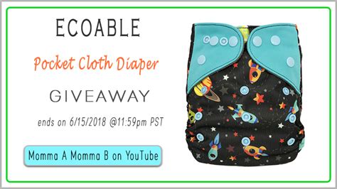 Video Review Ecoable Pocket Cloth Diaper By Momma A Momma B Ecoable