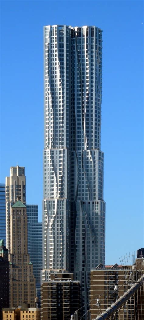 Ugly Modern Buildings New York By Gehry At 8 Spruce Street