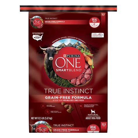 Cheaper foods cost less because dog food companies use cheaper, lower quality ingredients in most this is a very low quality fat source used to increase the taste of your dog's food but does little to it is true that most true allergies (aka an ige immune response by the body) are to meat proteins. Purina ONE SmartBlend True Instinct with Real Beef & Sweet ...