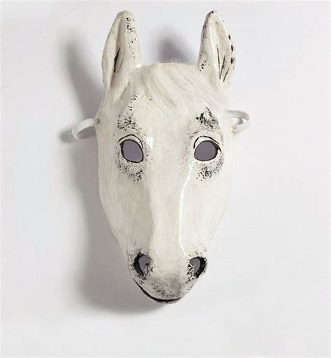 Paper Mache Horse Mask Horse Mask Animal Masks Mask