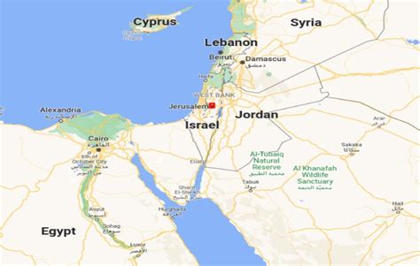 Where Is Jerusalem Israel Jerusalem Location Map