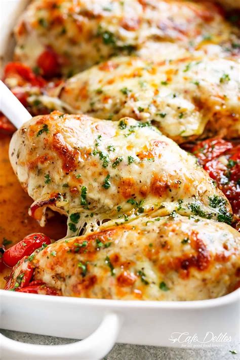 balsamic baked chicken breast with mozzarella cheese - Collection Of