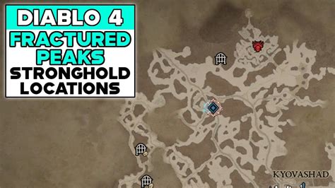 Diablo 4 Fractured Peaks Stronghold Locations Youtube