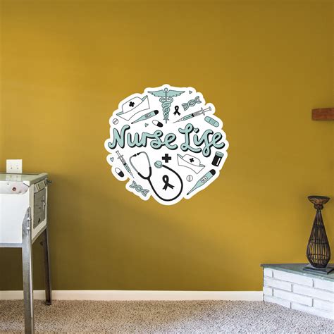 Nurse Life Circle Officially Licensed Big Moods Removable Wall Decal