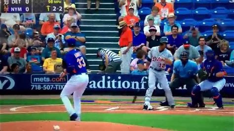 2015 Mlb Spring Training Mets Vs Tigers Matt Harvey Back From Tommy John Youtube