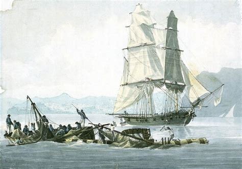 Hms Speedy Falling In With The Wreck Of Hms Queen Charlotte 21 March
