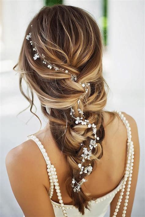 Earent bride wedding crystal hair vine bridal long headband wedding hair piece rhinestone hair accessories for women and girls (gold) 4.4 out of 5 stars 28. Wedding Hairstyles 2020/2021: Fantastic Hair Ideas | Long ...