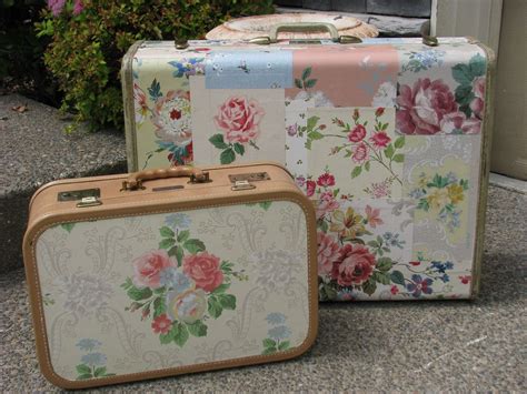Decoupage Suitcases Decoupage Suitcase Vintage Suitcases Decoupage