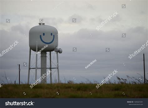Happy Smiley Face Water Tower Field Stock Photo 1435607291 Shutterstock