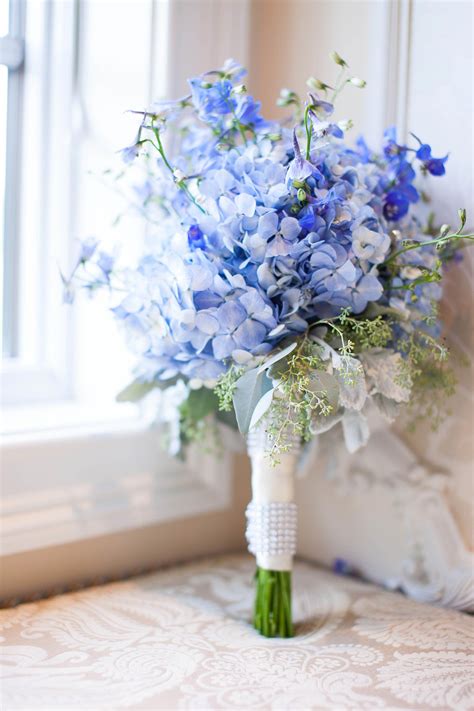 Blue Bridal Bouquet Flower Bouquet Wedding Blue Wedding Flowers