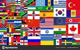 Various Country World Flags Collection Close – Stock Editorial Photo ...