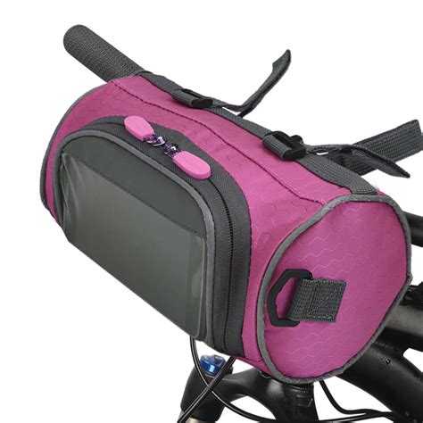 Bike Handlebar Bag Bike Bucket Bag With Touch Screen Waterproof Bicycle