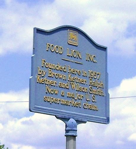 Food lion often offers weekly specials and coupons to their customers. Food Lion, Historical Marker, 1957, Salisbury NC, Rowan Co ...