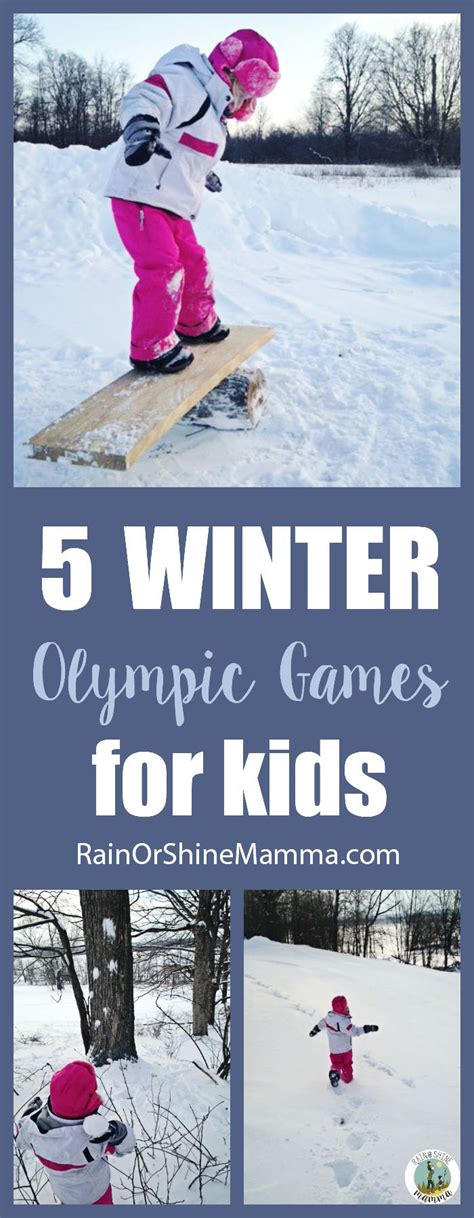 5 Winter Olympic Games For Kids That Can Be Done In Your Backyard