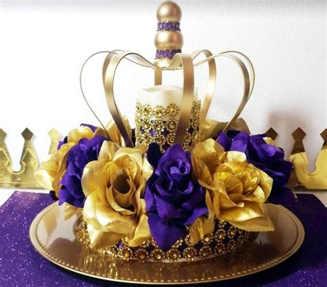 You also can select many similar tips here!. NEW Purple and Gold Baby Shower CROWN Centerpiece / Royal