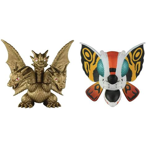 Godzilla King Ghidorah And Mothra Mini Figure 2 Pack