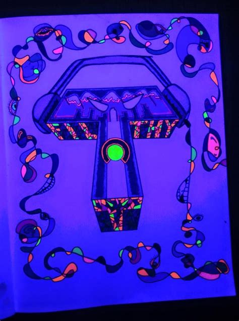 The Black Light Version Of The Filthy Monster Fan Art Displaying The