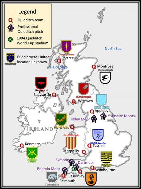 Quidditch Teams Of Britain And Ireland Quidditch Harry Potter