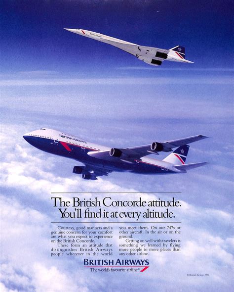British Airways Concorde Magazine Ad 1985 By Saatchi And Saatchi Compton