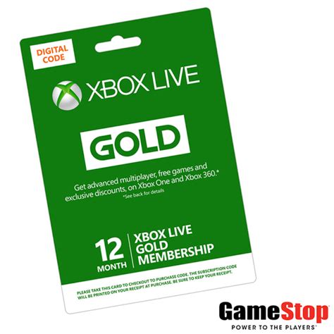 Gamestop Coupons 12 Months Xbox Live Gold Membership