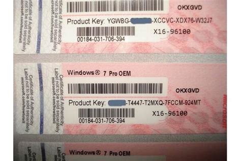 Windows 7 Product Key Sticker Win 7 Ultimate Product Key Coa Sticker