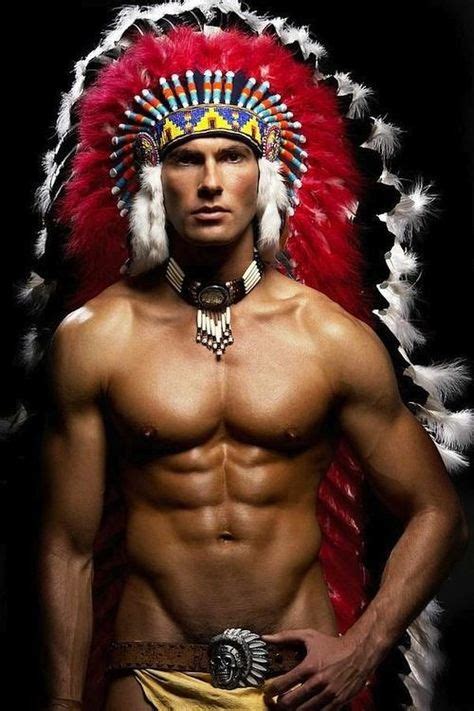 Native American In Traditional Clothing La Trahison Des Images