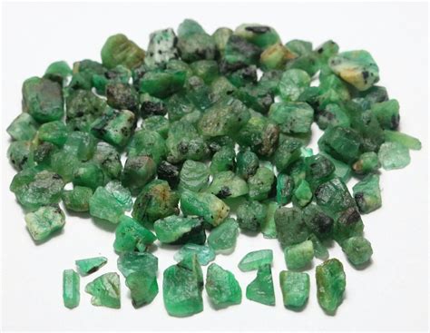 Raw Emerald Natural Emerald Raw Rough Pieces Zambian Emerald Etsy