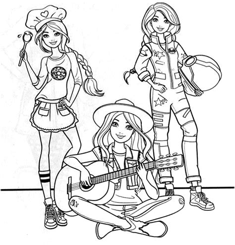 Free printable barbie coloring pages 07. Pin by Sharmeen Baird on Barbie Coloring pages | Barbie ...