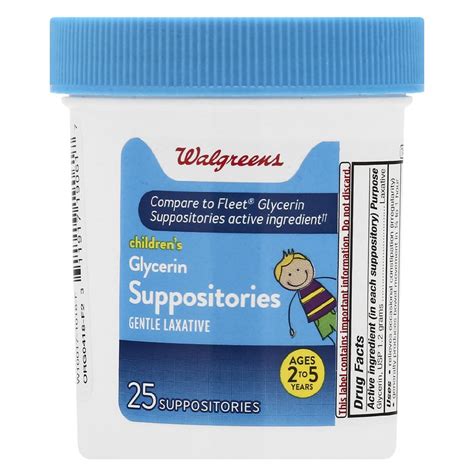 Walgreens Glycerin Pediatric Suppositories Walgreens Hot Sex Picture