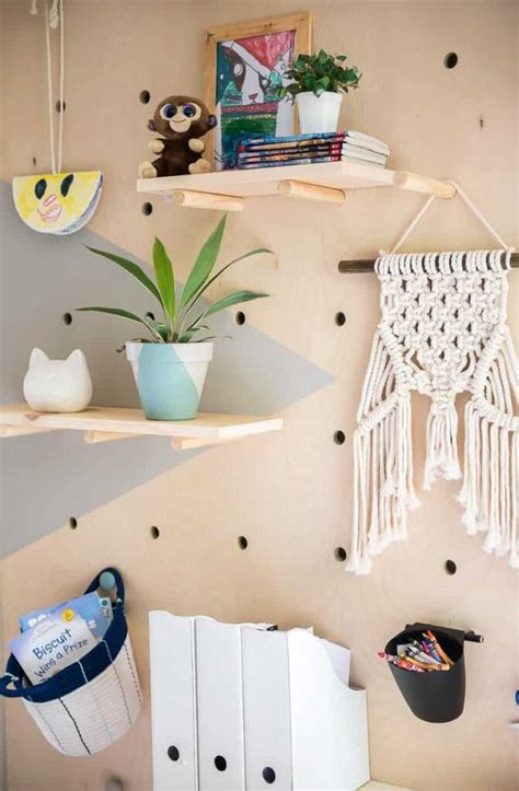 Diy Plywood Pegboard Wall So Cool And Chic