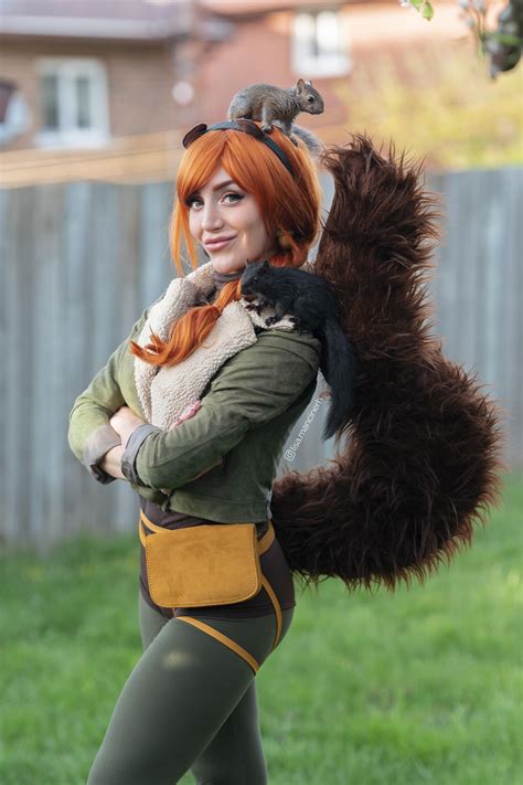 My Released Rescue Squirrels Wanted To Join My Squirrel Girl Cosplay