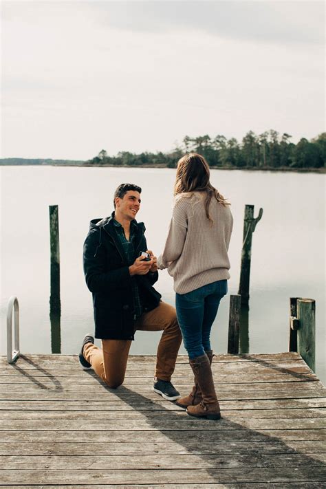 Proposing By The Water Waterfront Engagement Will You Marry Me How