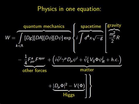 Physics In One Equation Physics Quantum Mechanics Quantum