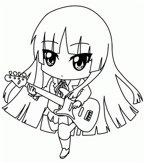 Gambar Cute Miku Chibi Picture Coloring Page Netart Characters Pages Di