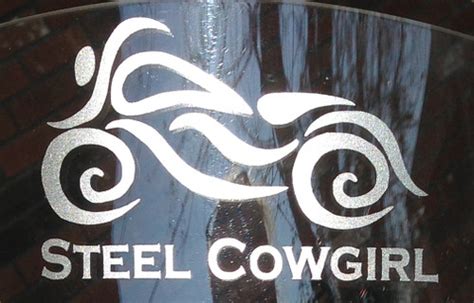 Steel Cowgirl Womens Motorcycle Window Decal