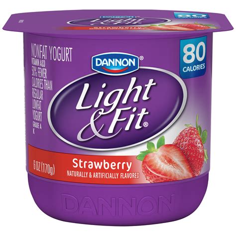 Upc 036632006257 Strawberry Light And Fit Nonfat Yogurt 6 Oz Cup