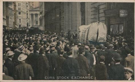 Curb Stock Exchange New York Ny Postcard