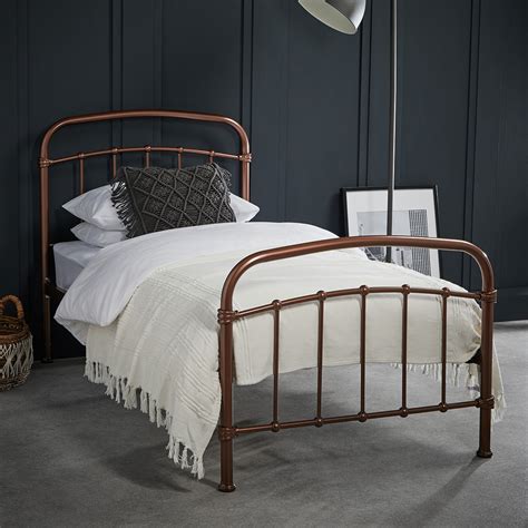 Halston 30 Single Copper Bed Beds Bedroom Furniture Lpd Furniture