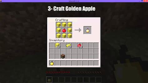 Once a fermenter is made, you can then put all of your mead bases inside it to turn it into mead; How to Make a Golden Apple in Minecraft 1.7.10 - YouTube