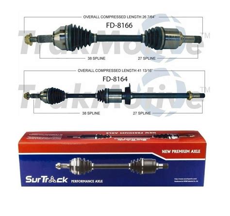For Ford Taurus Flex Lincoln Mks Fwd Pair Of Front Cv Axle Shafts