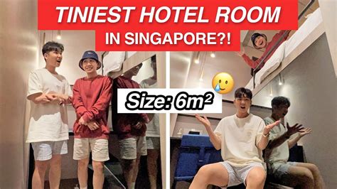 Inside The Tiniest Hotel Room In Singapore Omg So Small Youtube