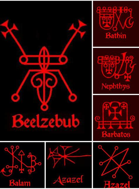 Demon Sigils Demon Symbols Alchemy Symbols Magic Symbols Wiccan