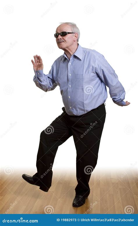 Senior Man Dancing Alone Stock Photos Image 19882973