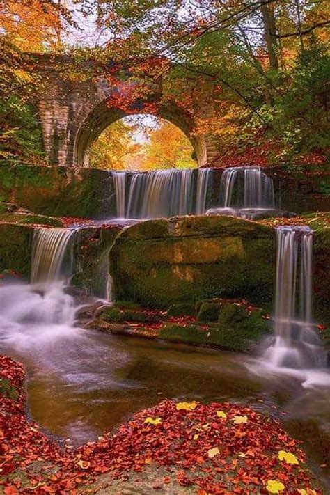 Pin By Margaret Follin On Autumn In 2019 Autumn Scenery Waterfall