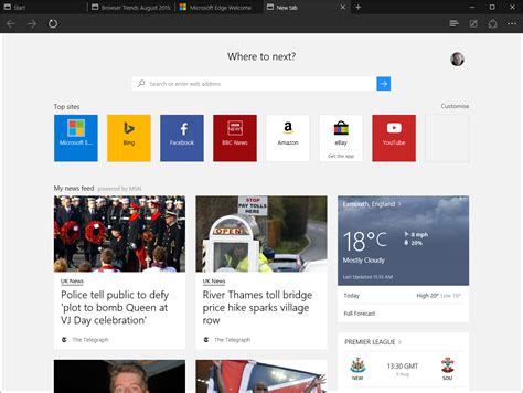 Microsoft Edge The Review — Sitepoint