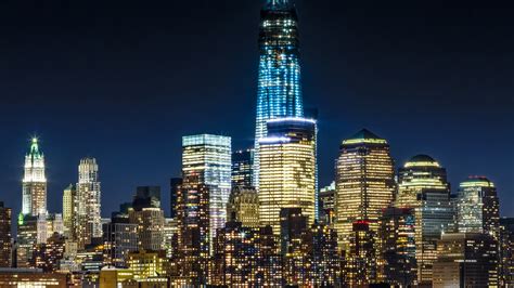 Empire State Building à New York Ville La Nuit Fonds Décran Hd 17