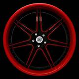 Red 24 Inch Rims