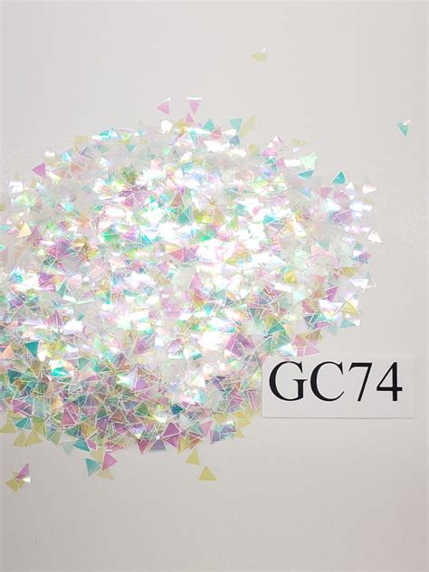 Crushed Pearl Triangle Chunky Gc74 Glitzy City Llc