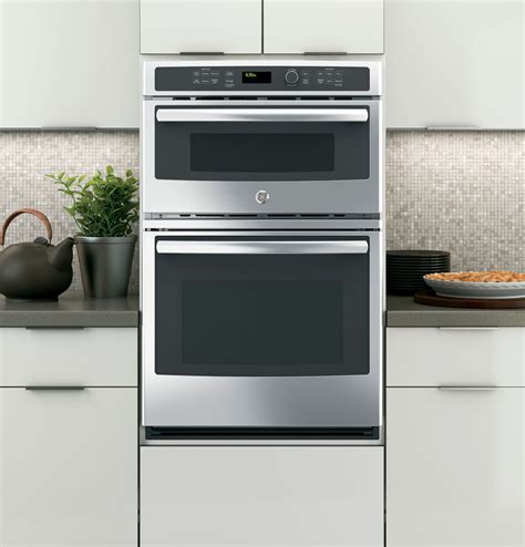 Ge 27 Single Electric Wall Oven With Built In Microwave Stainless